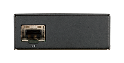 DMC-G01LC 1000BaseT to SFP Standalone Media Converter - back view.