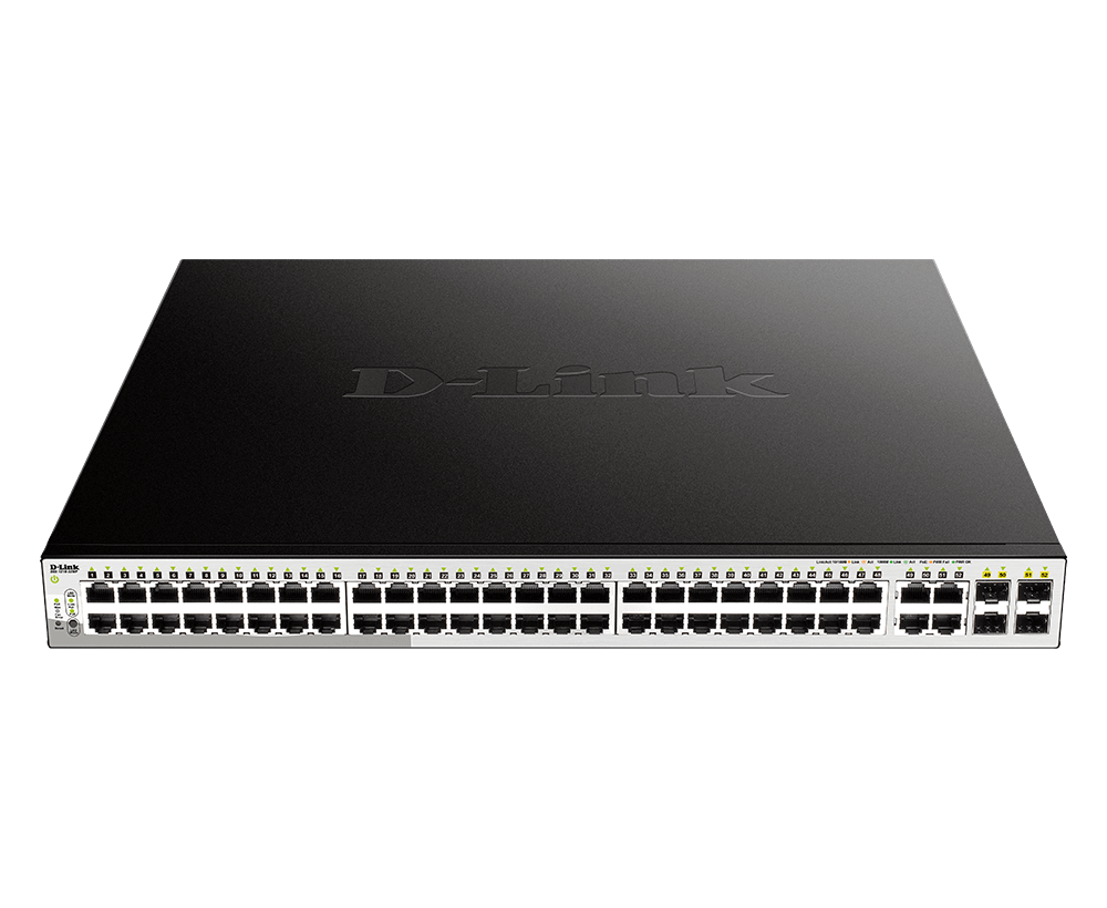 D-Link 12-Port 10 Gigabit Smart Managed Switch includes 8 10G ports, 2 SFP+  and 2 10G/SFP+ Combo Ports (DXS-1210-12TC)