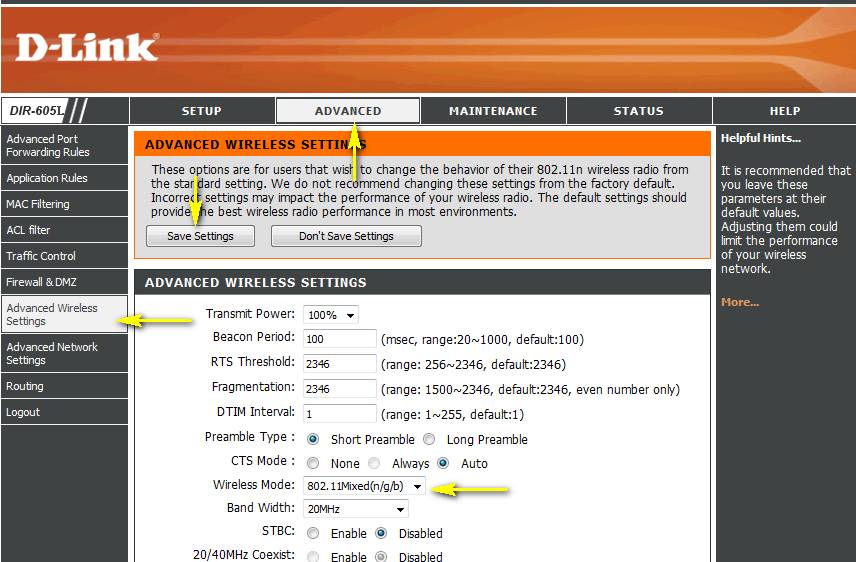 How do I change the 802.11 mode on my router?