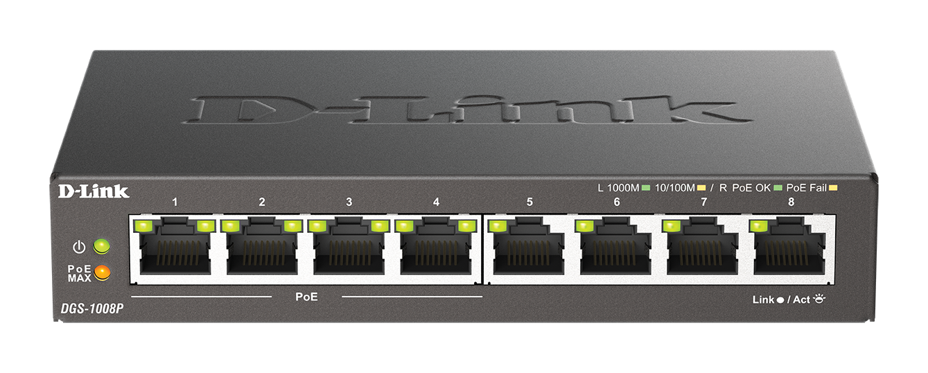 10 Ports 10/100Mbps Unmanaged PoE Switch