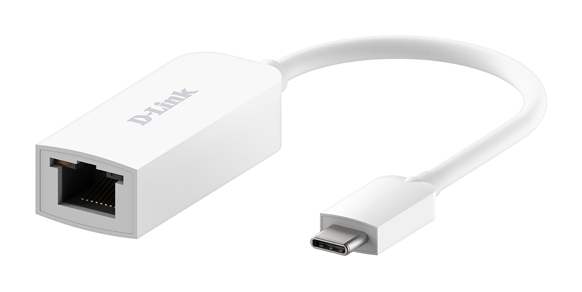 USB-C to Gigabit Ethernet Network Adapter Mac & PC Compatible - White